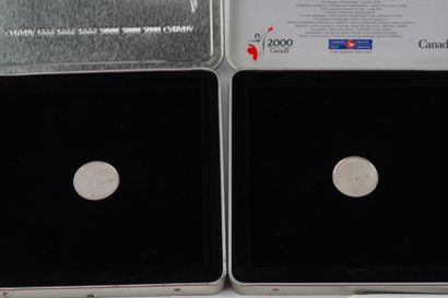 CANADA 1999-2000
Lot comprenant deux (2)...