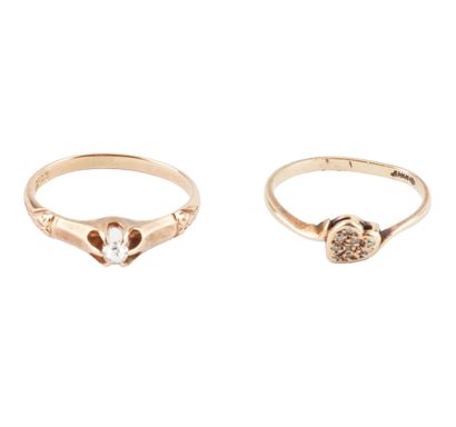 OR 10K / 10K GOLD
Deux bagues en or jaune...