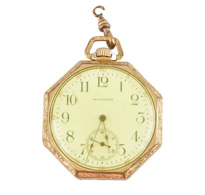 WALTHAM
Montre à gousset Waltham, plaqué,...