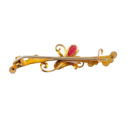 OR 9K / 9K GOLD
Broche en or jaune 9K sertie...