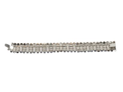 BRACELET
Bracelet en métal argenté serti...