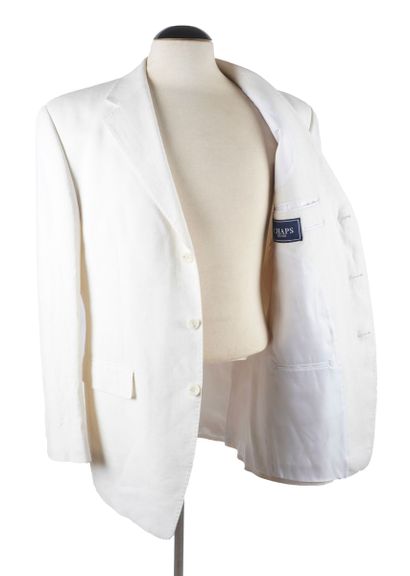 CHARPS
Veste pour homme en lin beige à coupe...