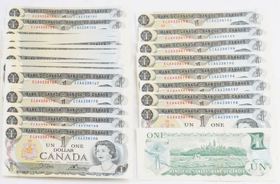 1$ CANADA
Lot de 99 billets de 1$ de Canada...
