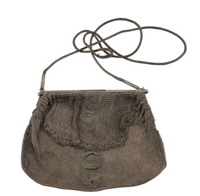 SAC EN ARGENT / SILVER
Ancien sac tressé...