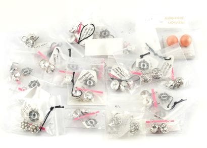 BOUCLES D'OREILLES PLAQUÉES
Lot composé de...