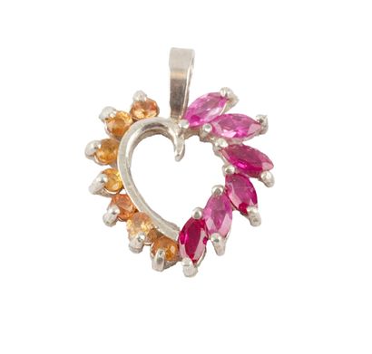 SILVER, SAPPHIRES
Silver pendant set with...
