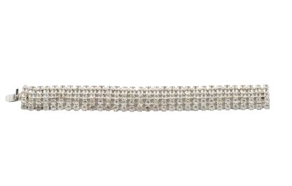 BRACELET
Bracelet en métal argenté serti...