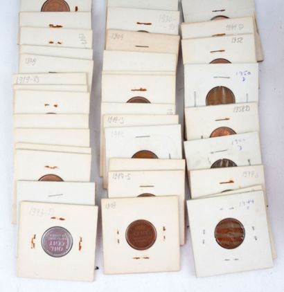 1 CENT
Lot comprenant 148 pièces de 1 cent...