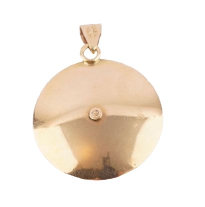 OR 14K / 14K GOLD
Pendentif rond en or jaune...