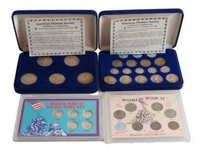WORLD WAR II
Lot comprenant :
-2 coffrets...