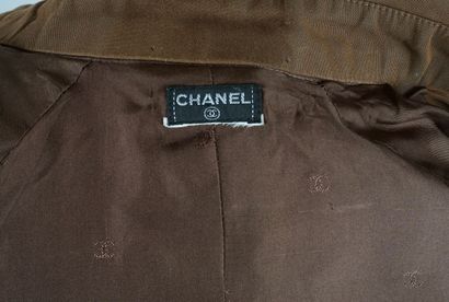 CHANEL
Manteau Chanel en coton , doublure...