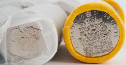 MONNAIES DU CANADA
Important lot de 5, 25...