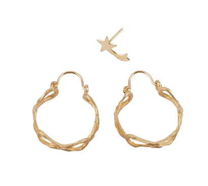OR 10K
10K gold juane hoop earrings.
Gross...