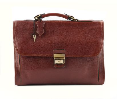 FRANCINEL
Sac porte document en cuir marron,...