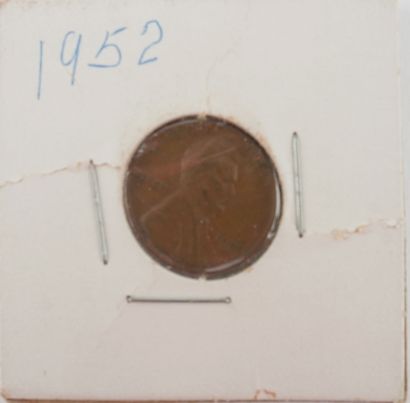 ABRAHAM LINCOLN
1 cent 1952 EPREUVE
A : Buste...