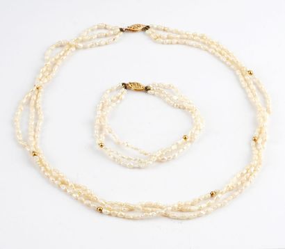 PERLES, OR 14K / PEARLS, 14K GOLD
Collier...