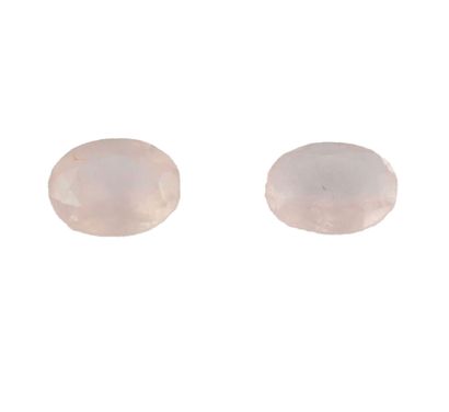 QUARTZ ROSE
Lot de 2 quartz roses:
-8.9ct...