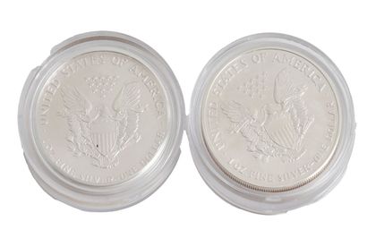 ARGENT 0.999 / SILVER
Lot comprenant 2 pièces...