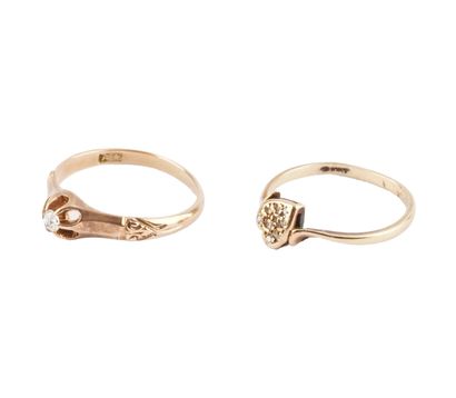 OR 10K / 10K GOLD
Deux bagues en or jaune...