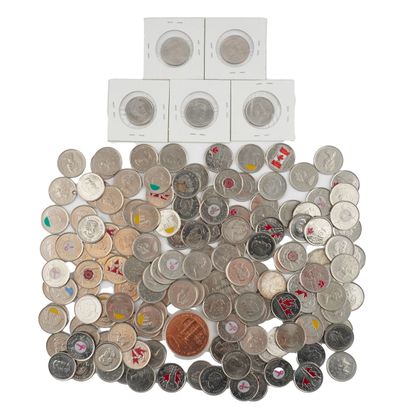 CANADA-ELIZABETH II
Lot comprenant :
- Cent...