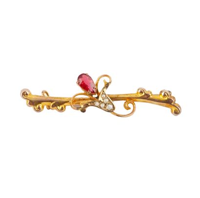 OR 9K / 9K GOLD
Broche en or jaune 9K sertie...