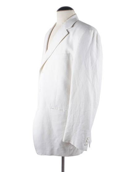 CHARPS
Veste pour homme en lin beige à coupe...