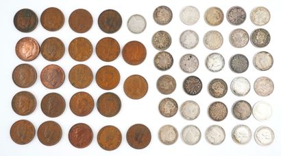 CANADA- DIVERS
Lot comprenant : 
- Dix monnaies...