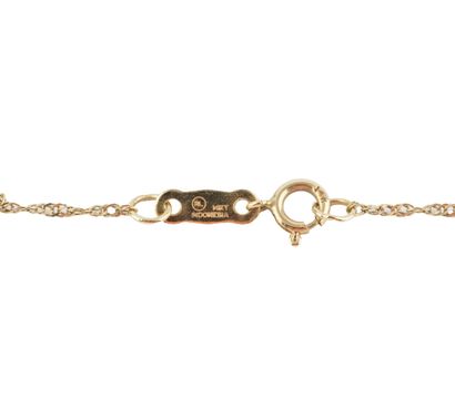 14K GOLD
14K yellow gold flat twisted chain.
Gross...