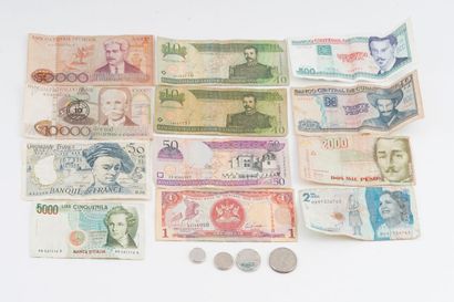 MONNAIE DU MONDE / WORLD CURRENCY
Lot de...