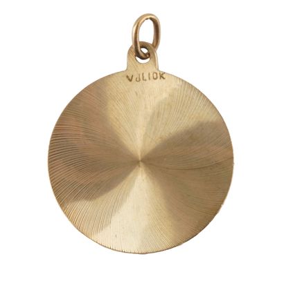 OR 10K / 10K GOLD
Pendentif rond en or jaune...