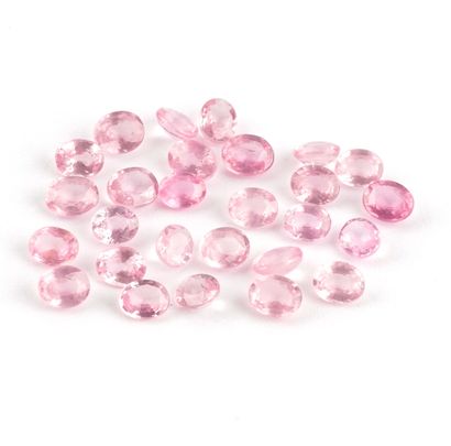 SPINEL
Lot of 27 (twenty-seven) natural oval...