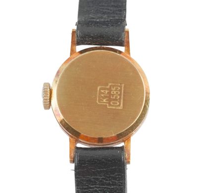 CLEBAR
Montre de dame, boîtier en or 14K...