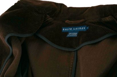 RALPH LAUREN
Veste en velours côtelé marron.
Taille:S...