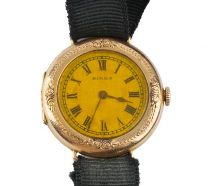 BIRKS, OR 14K
Montre Birks, boîtier en or...