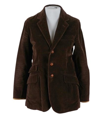 RALPH LAUREN
Veste en velours côtelé marron.
Taille:S...