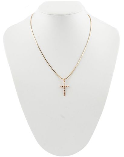 OR 10K / 10K GOLD
Chaîne et pendentif croix...