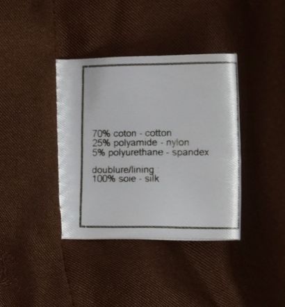 CHANEL
Manteau Chanel en coton , doublure...