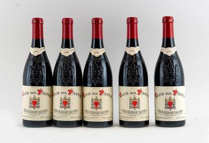 Clos des Papes 2006, 2007 2010 - 5 boute...