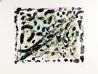 RIOPELLE, Jean-Paul (1923-2002)
Les mouches...