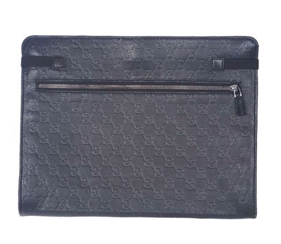 GUCCI
Large Gucci clutch in black Monogrammed...