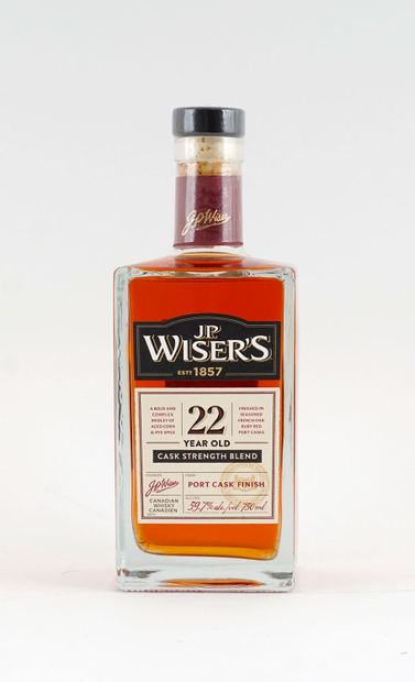 J.P. Wiser's 22 Year Old Cask Strength Blend...