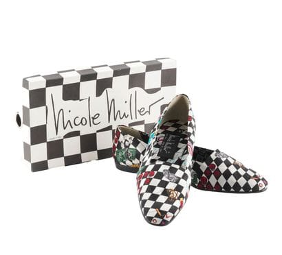 NICOLE MILLER
Nicole Miller shoes in stamped...