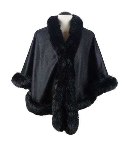 SAGAFURS
Sagafurs Poncho in black wool and...
