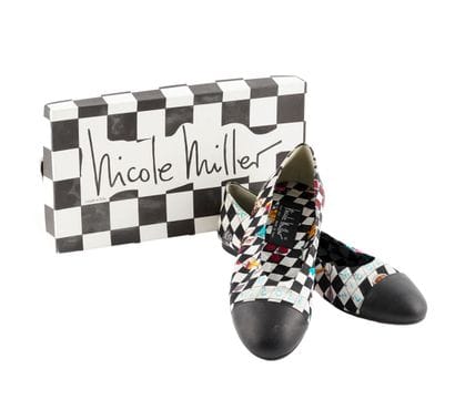 NICOLE MILLER
Nicole Miller shoes in stamped...