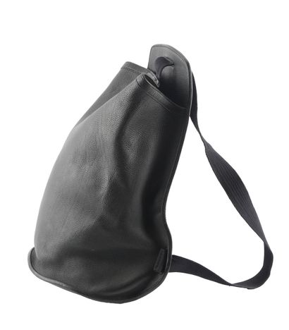 HERMÈS
Hermès bag in black leather, one shoulder...