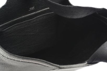 HERMÈS
Hermès bag in black leather, one shoulder...