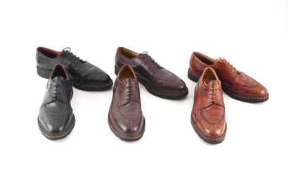 PARABOOT
Lot of three pairs of men's shoes...