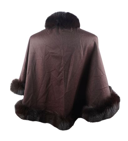 SAGAFURS
Sagafurs Poncho in brown wool and...