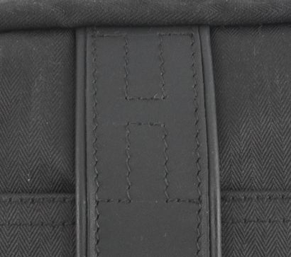 HERMÈS
Hermès shoulder bag in black canvas...