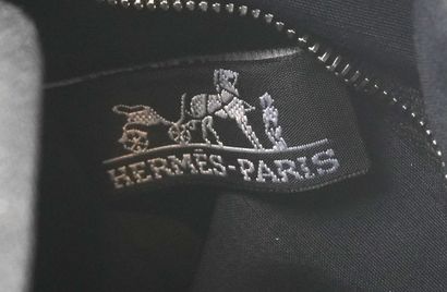 HERMÈS
Hermès shoulder bag in black canvas...